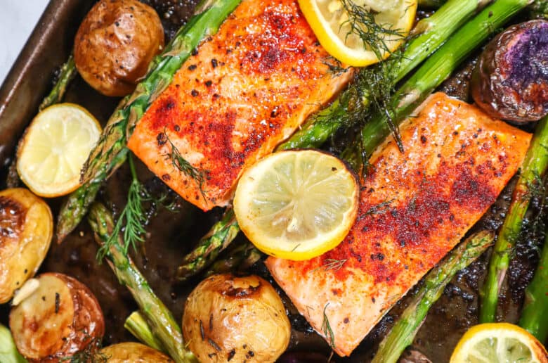 delicious easy sheet pan salmon