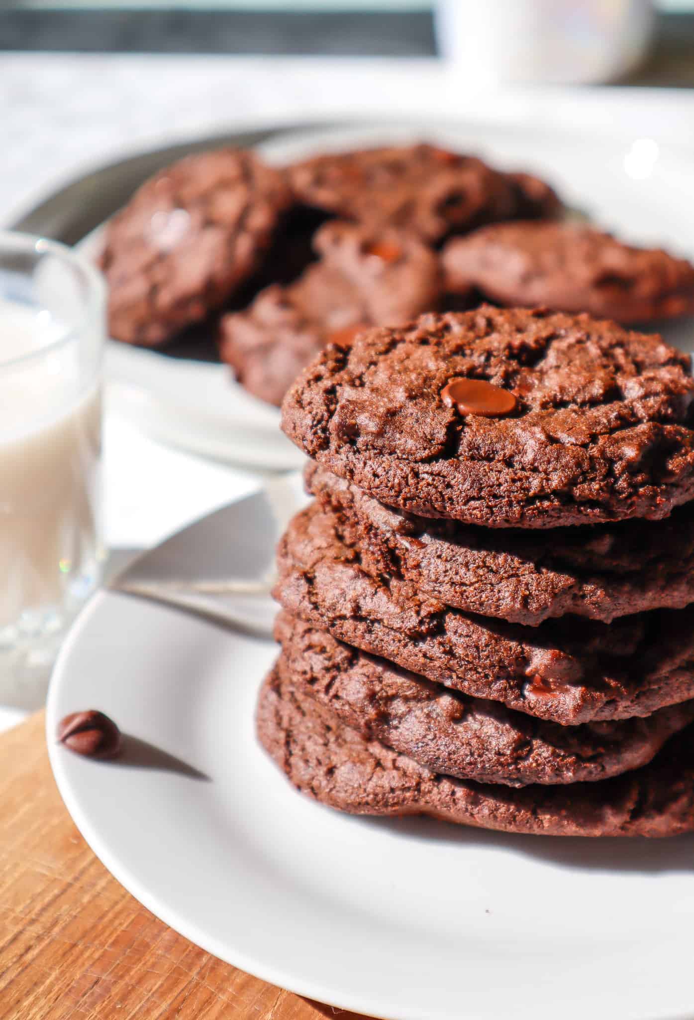 Vegan Gluten-Free Double Chocolate Chip Cookies