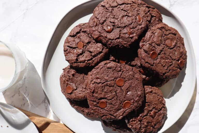 Vegan Gluten-Free Double Chocolate Chip Cookies - Good Food Baddie