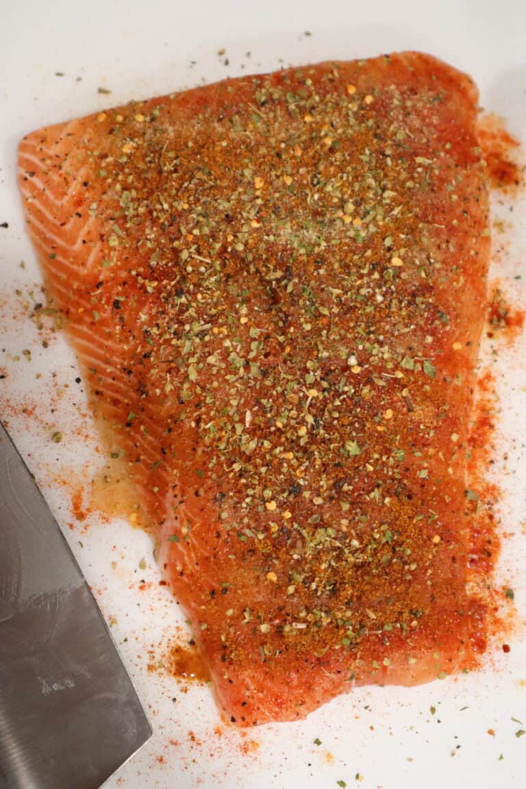 Blackened Salmon Seasoning Salmon seasoned with spices