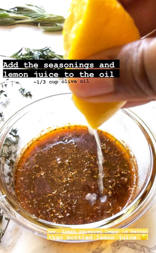how to make a lemon herb marinade