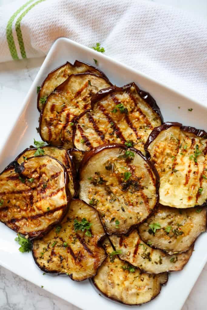 Grilled Garlic Herb Eggplant