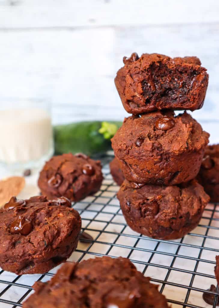 chocolate muffins with vegetables