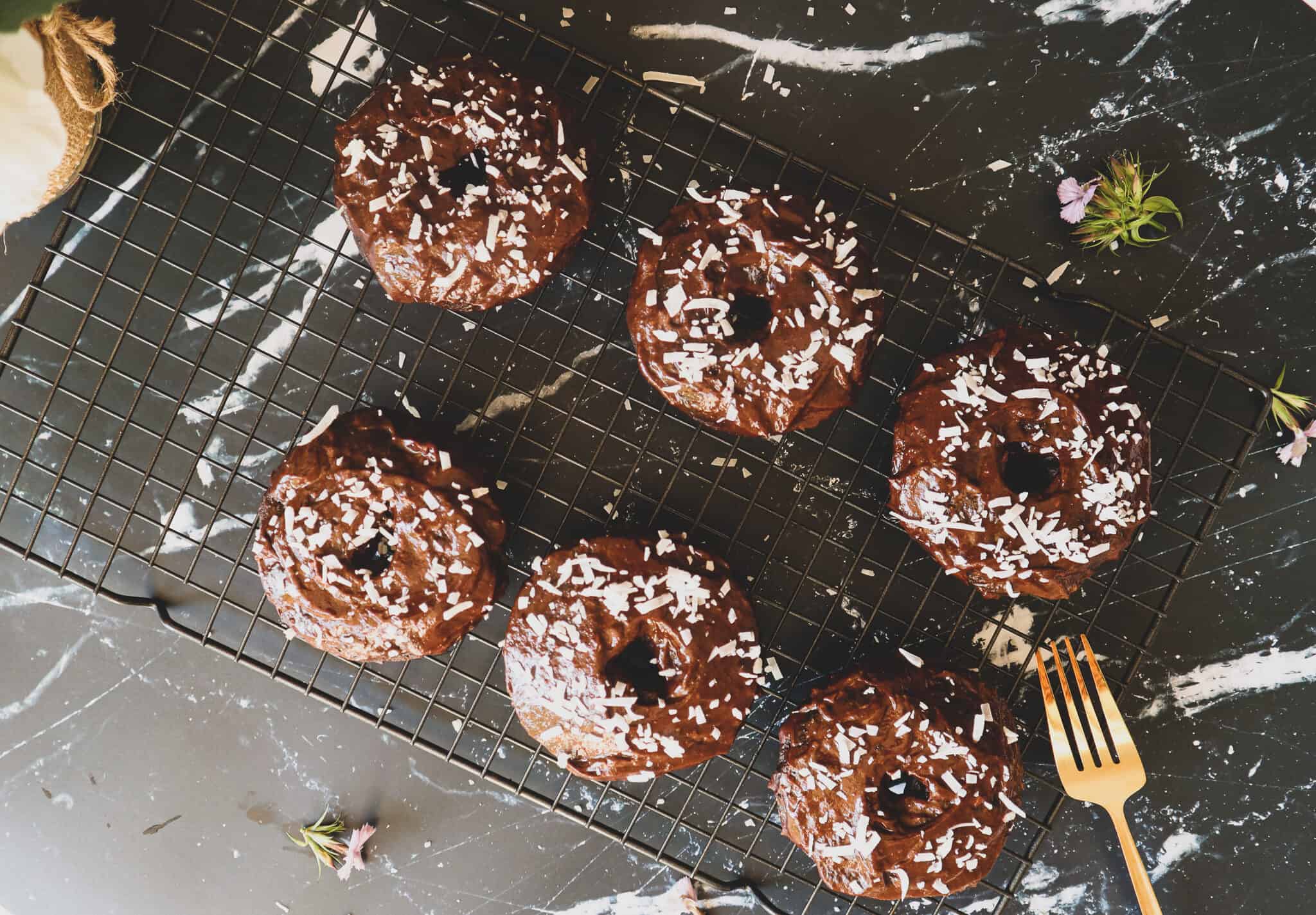 Baked Vegan Chocolate Donuts (Gluten-Free)