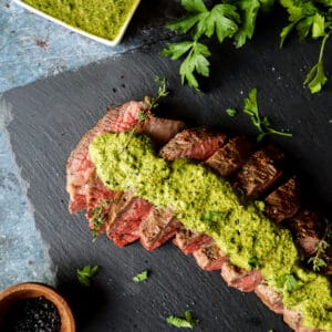 how to grilled tri-tip with chimichurri