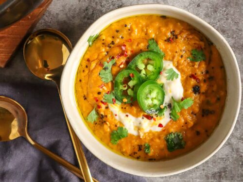 Carrot, Ginger & Lentil Soup (Meal-Prep)