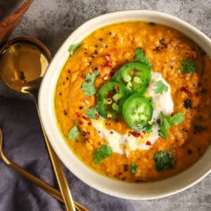 detox soup recipe coconut carrot lentil