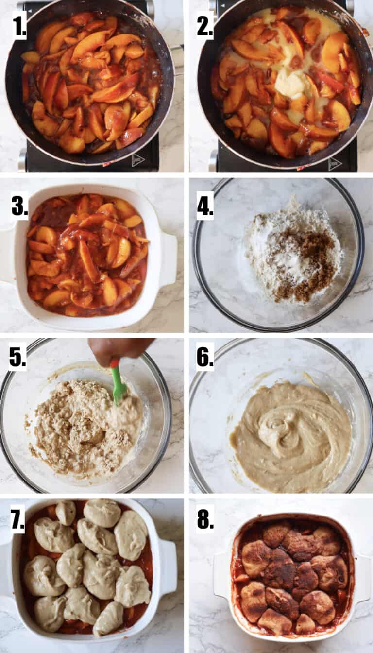 how to make peach cobbler from scratch