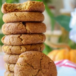 gluten free pumpkin snickerdoodle cookies