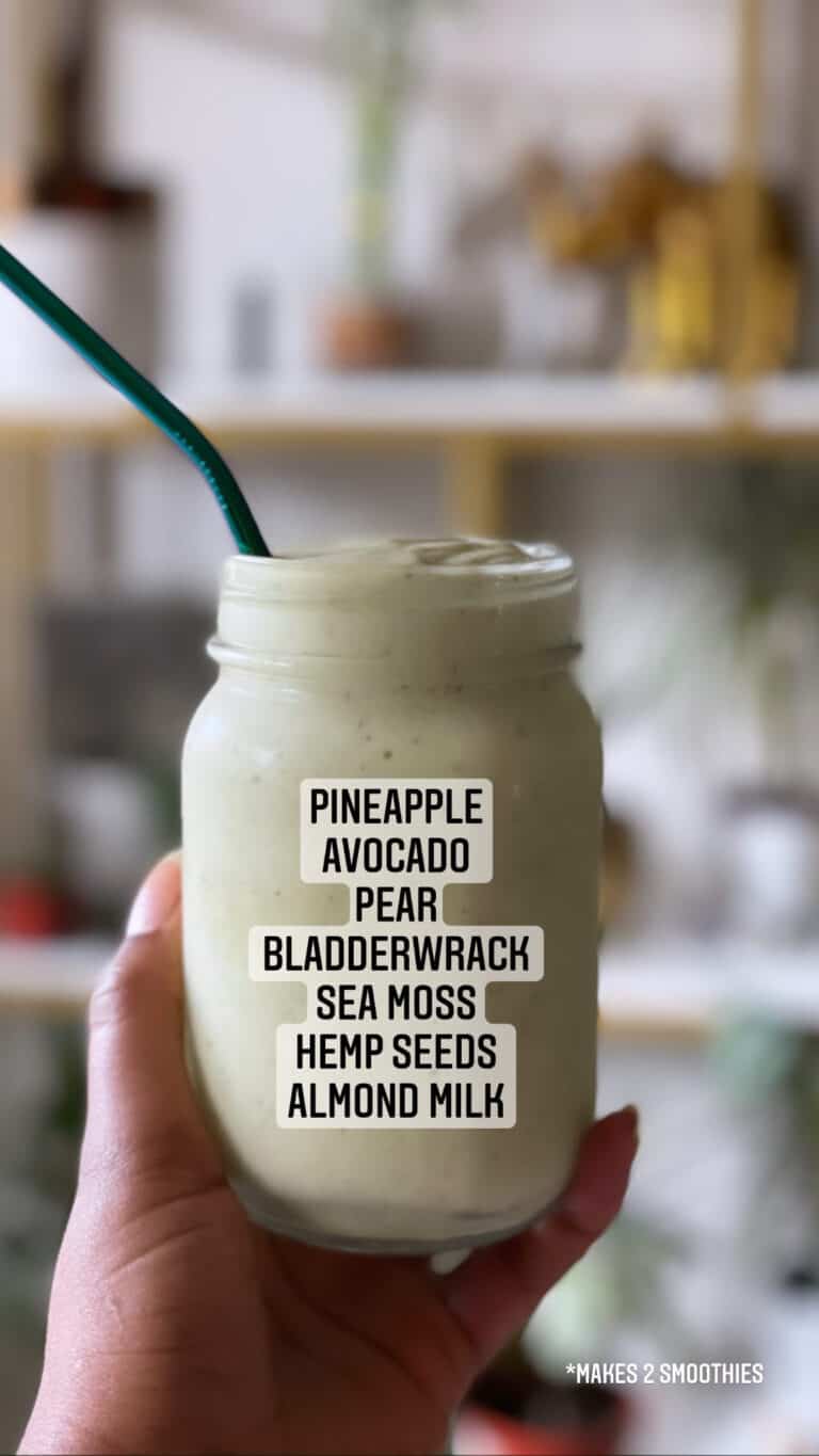 healthy superfood smoothies pineapple avocado bladderwrack smoothie