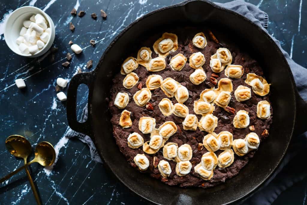 Vegan Gluten Free Skillet Brownie