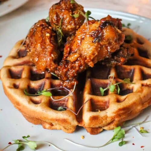 Breakfast Egg waffle Chicken, Fried eggs, food, recipe png