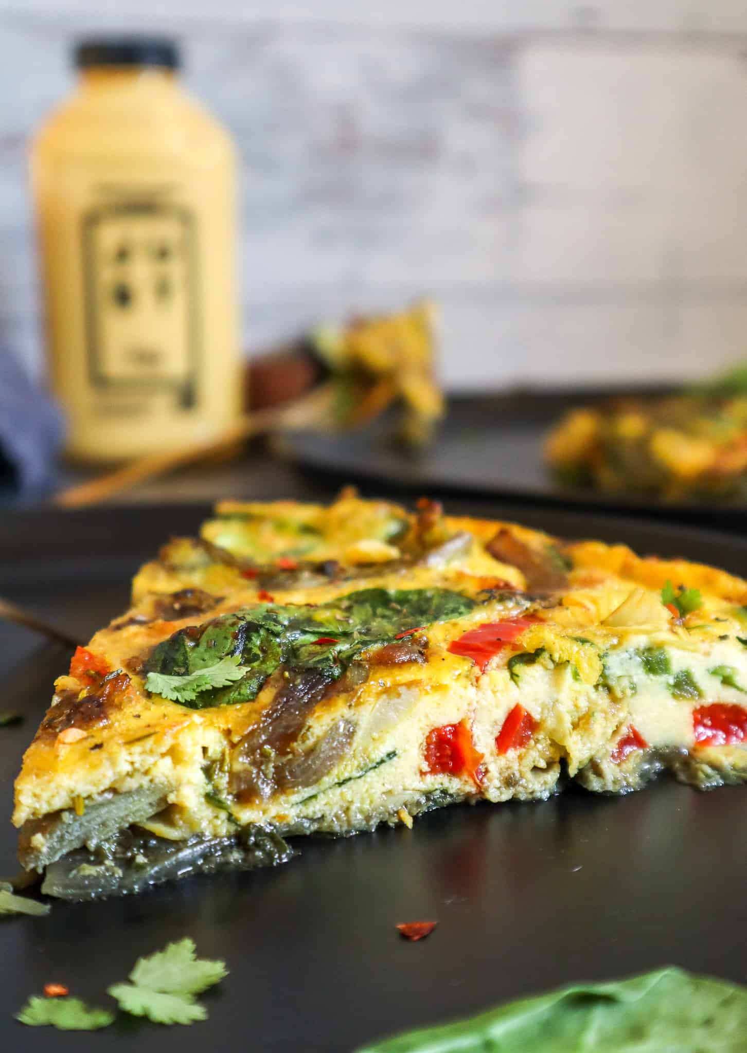 PlantBased Spinach Artichoke Frittata Using JUST Egg Good Food Baddie