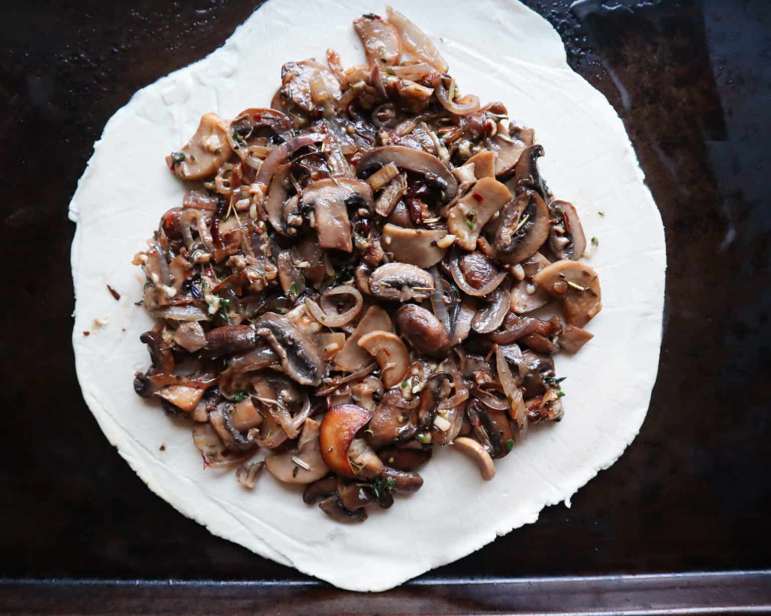 Easy Mushroom Galette Recipe (Gluten-Free) - Good Food Baddie