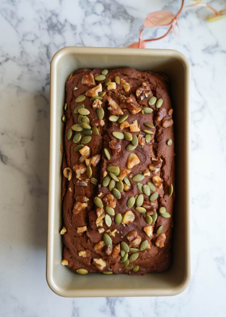 finished sweet potato bread