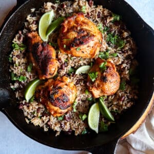 CIlantro Lime Chicken and Rice with Beans