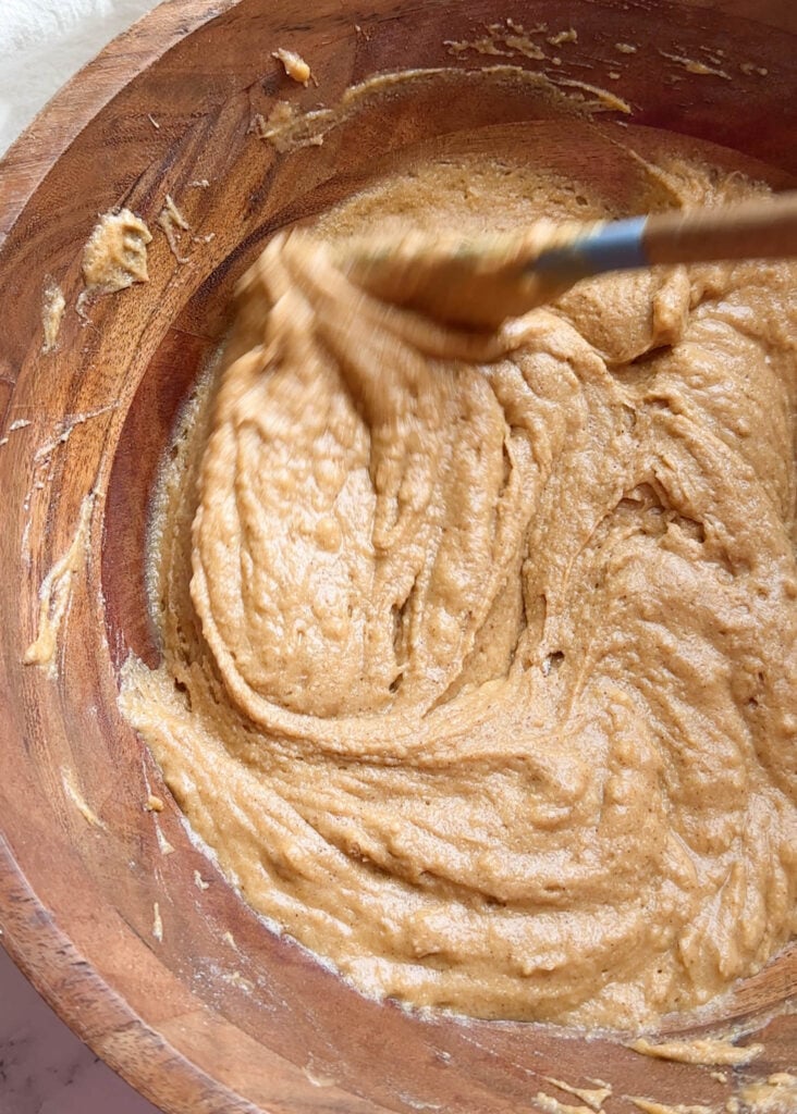 sweet potato batter for making gluten free sweet potato bread