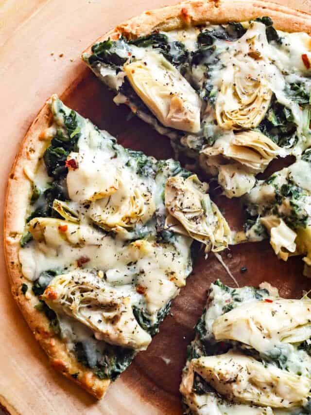 healthy-spinach-artichoke-pizza