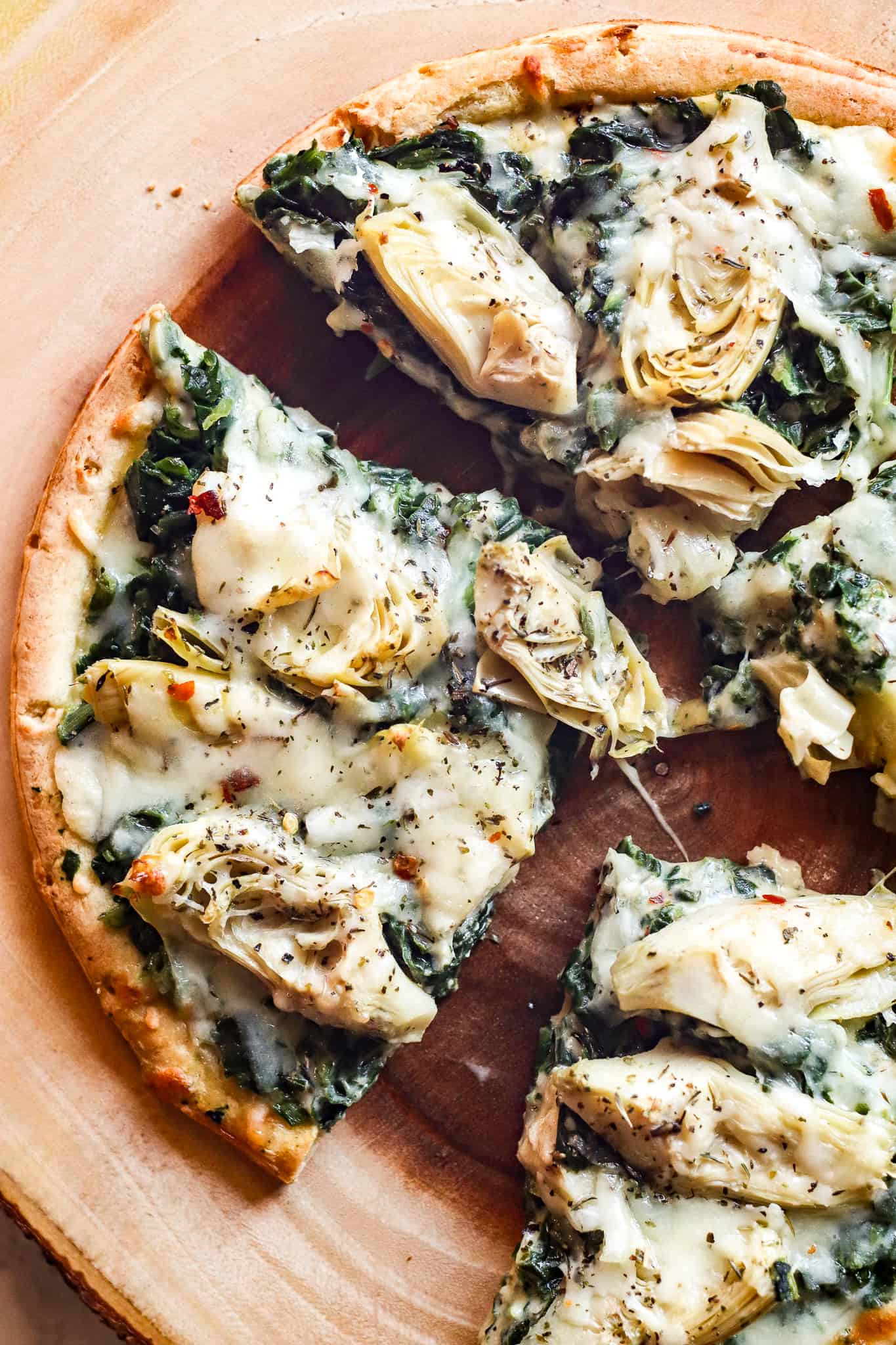 Spinach Artichoke Pizza