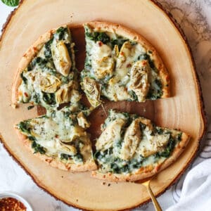 the best spinach artichoke pizza