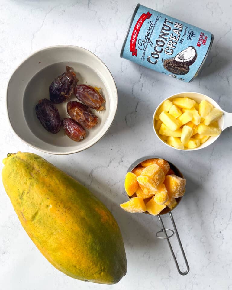 Tropical Papaya Ice Cream (Vegan, NoChurn Recipe) Good Food Baddie