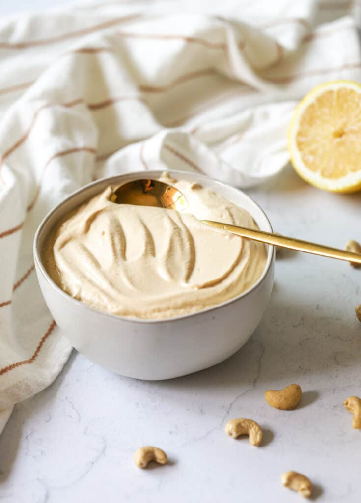 Cashew Cream Sauce Homemade for pasta, pastries, and more!
