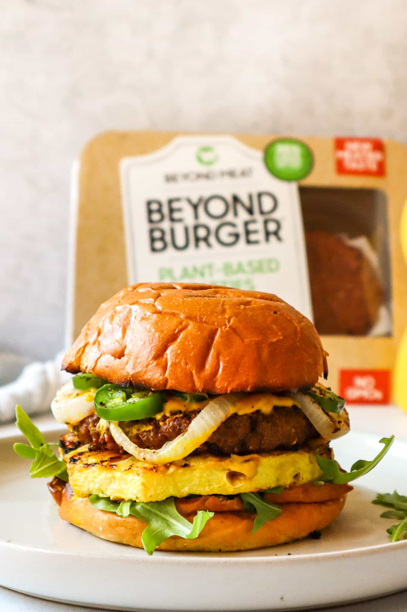 Grilled Pineapple Beyond Burger