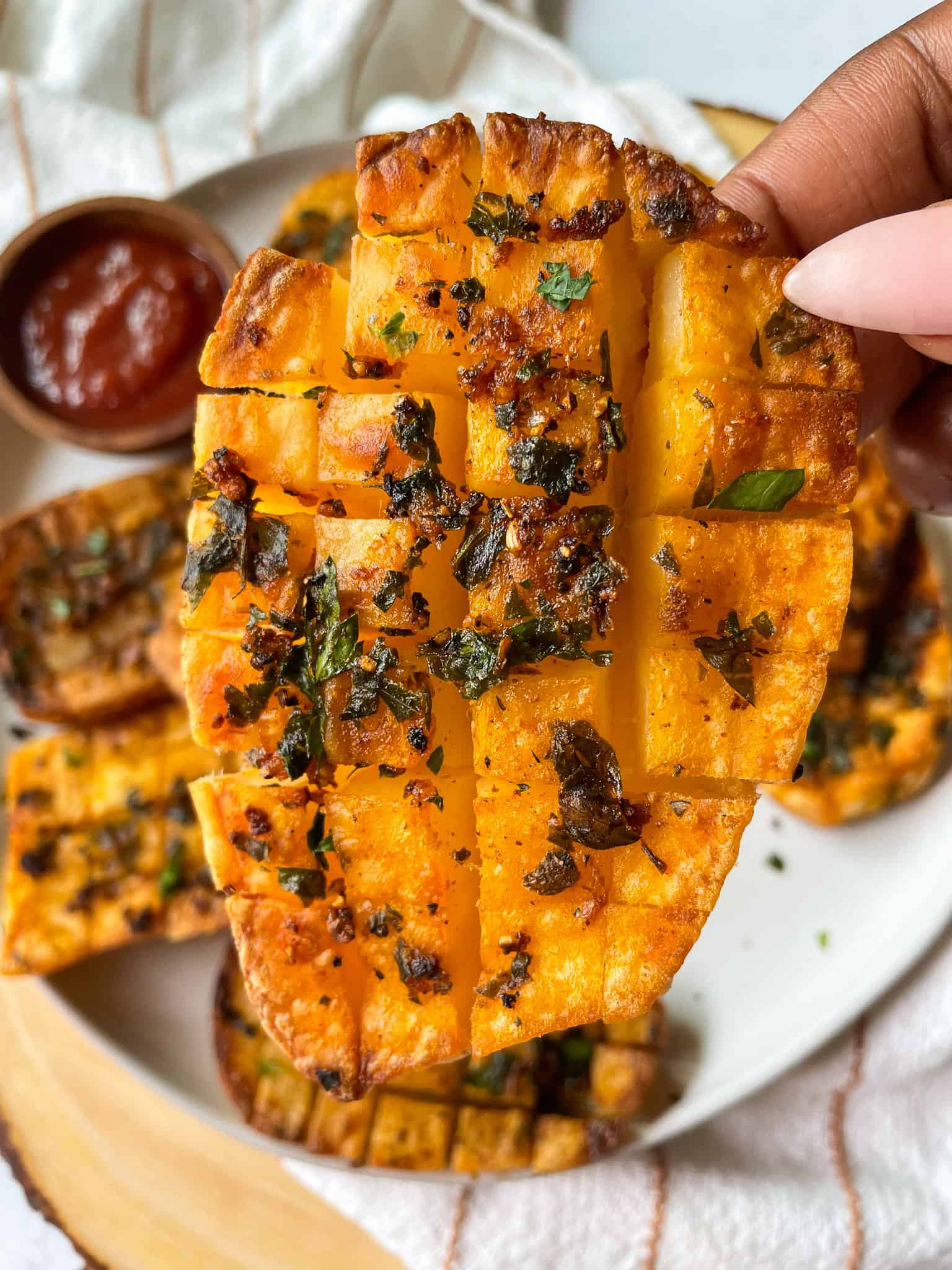 Baked Homemade Accordion Waffle Fries {Tik Tok Inspired}