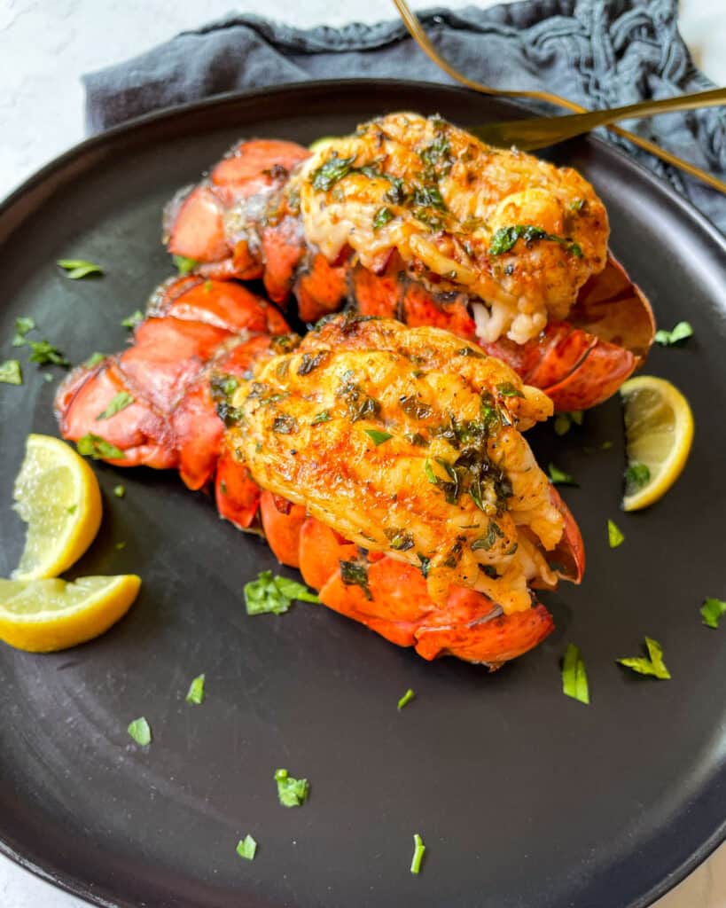 Lobster tail made in the air fryer