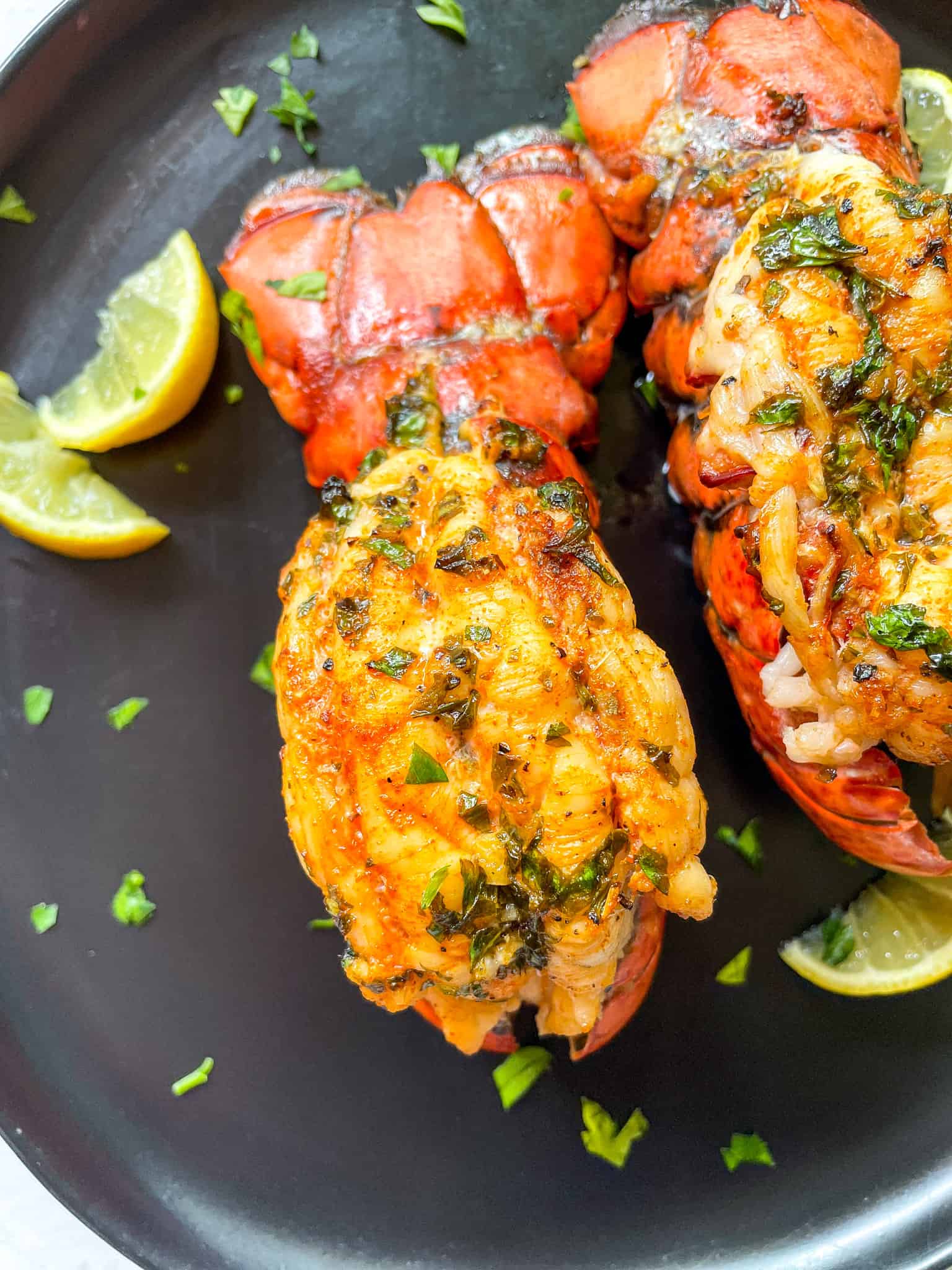 Air Fryer Lobster Tail with Lemon Garlic Butter