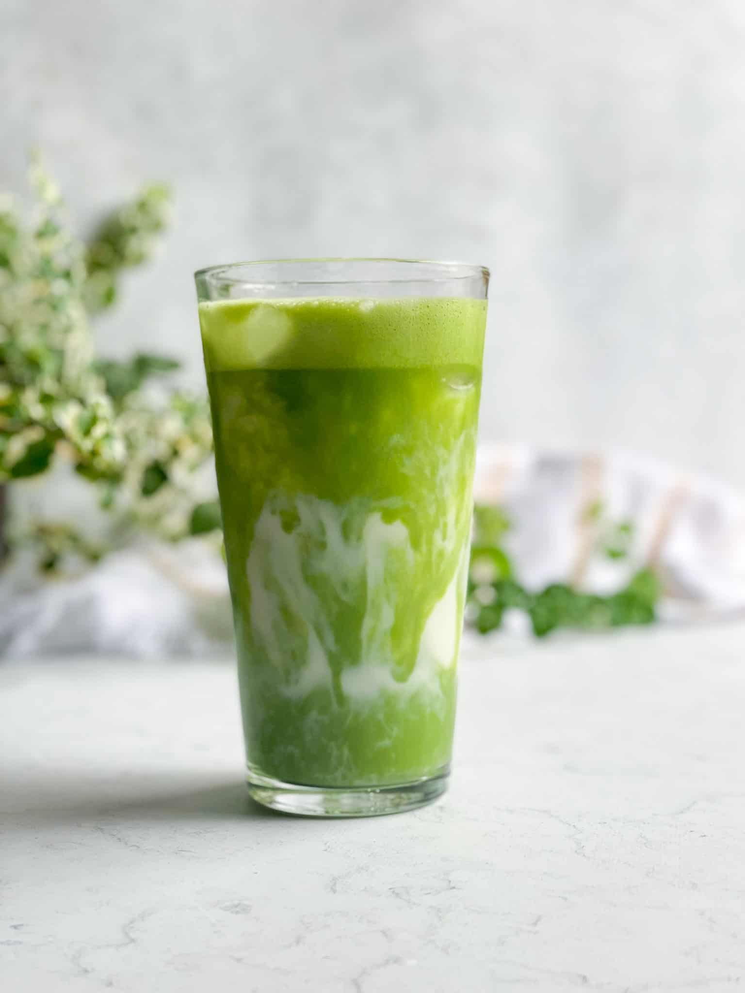5-Minute Dairy-Free Iced Matcha Latte