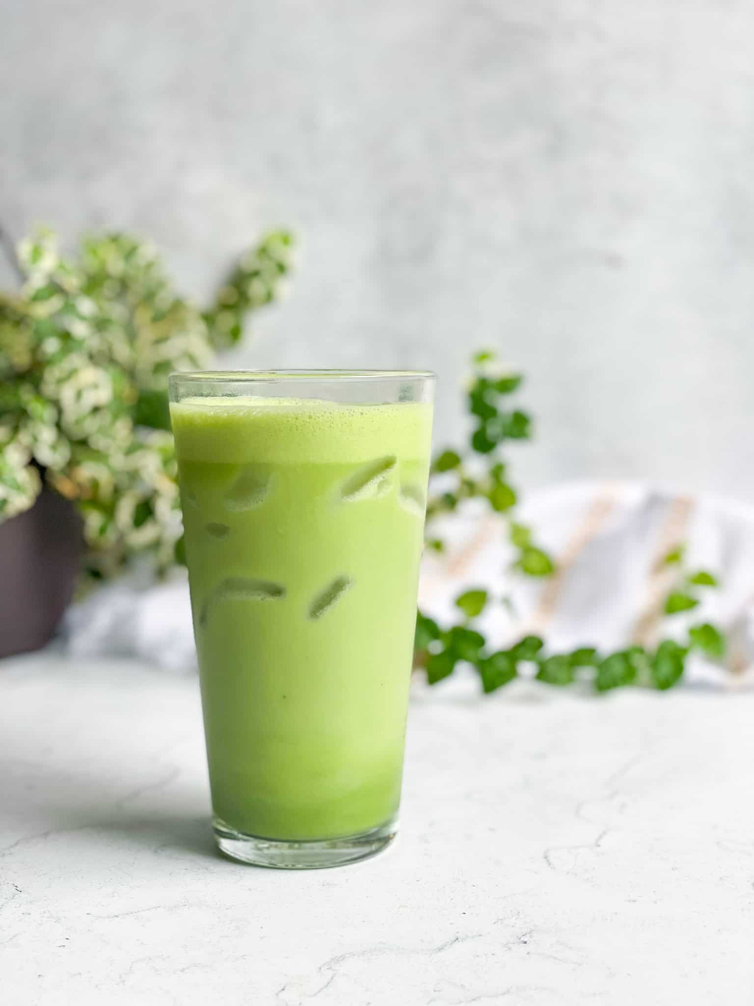 5-Minute Dairy-Free Iced Matcha Latte - Good Food Baddie