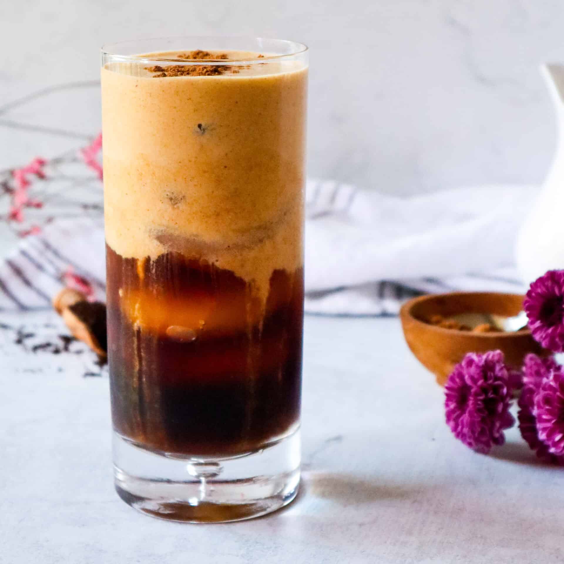 Vegan Pumpkin Cream Cold Brew (Starbucks Copycat) - Good Food Baddie