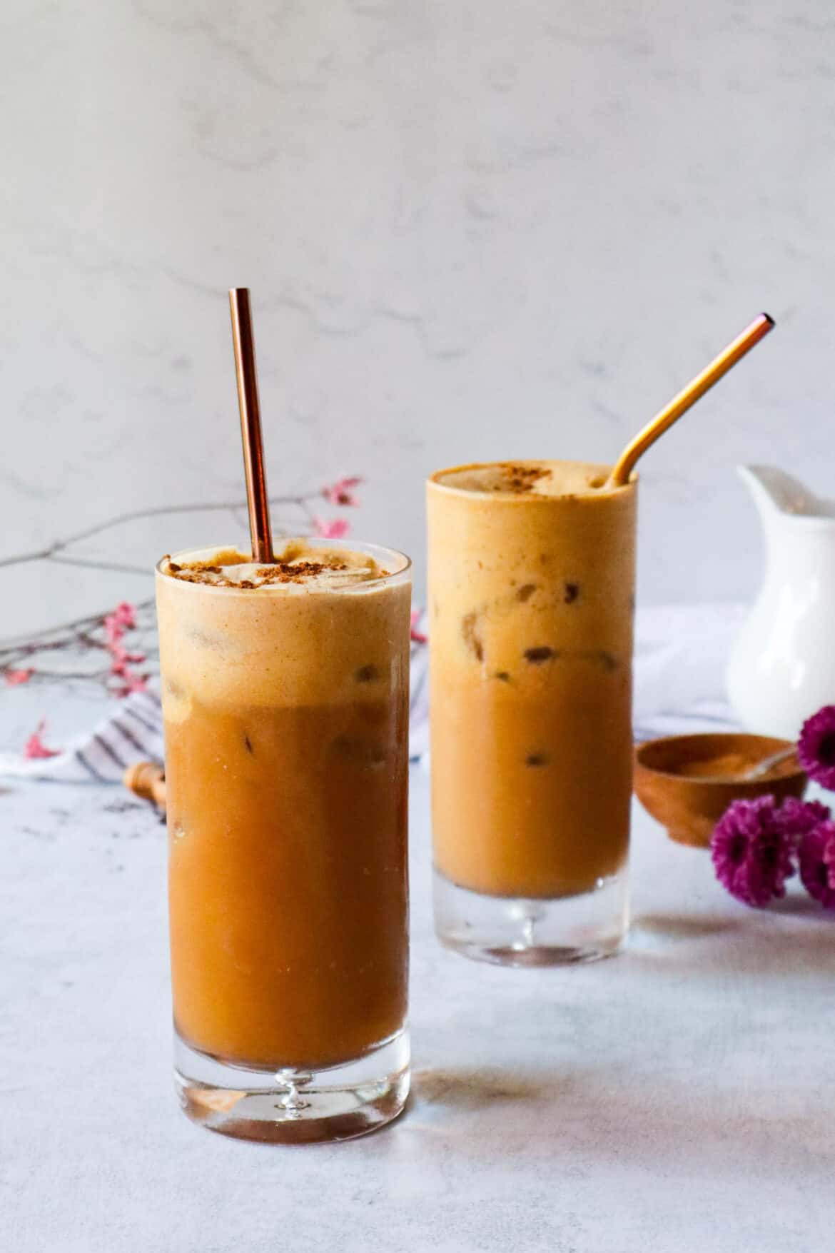 Vegan Pumpkin Cream Cold Brew (Starbucks Copycat) - Good Food Baddie