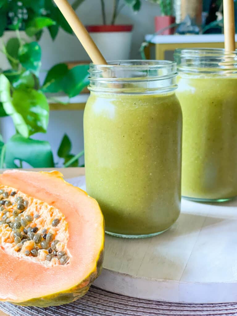 Moringa Papaya Smoothie - Good Food Baddie