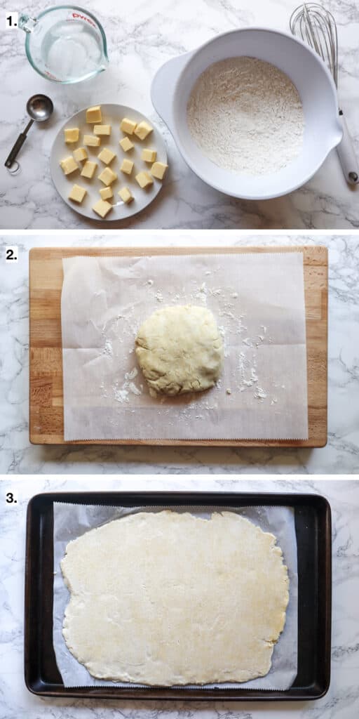 image steps for how to make gluten-free pie crust