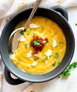 Potato Parsnip and Leek Soup - Good Food Baddie