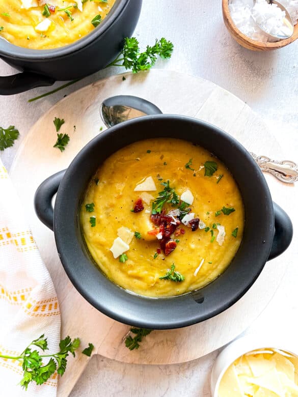 Potato Parsnip and Leek Soup - Good Food Baddie