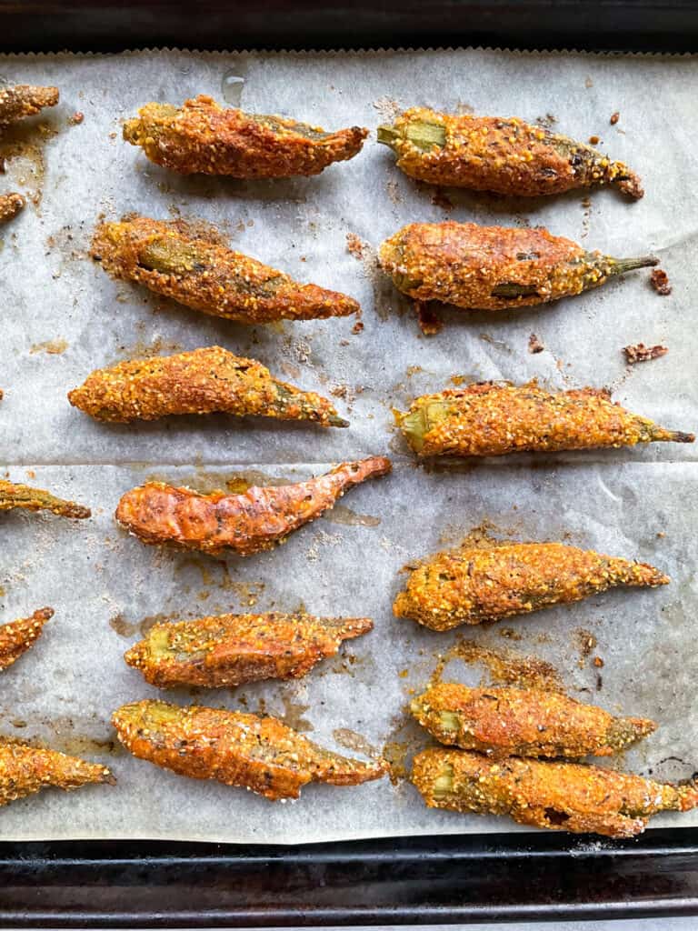 crispy okra made in the oven