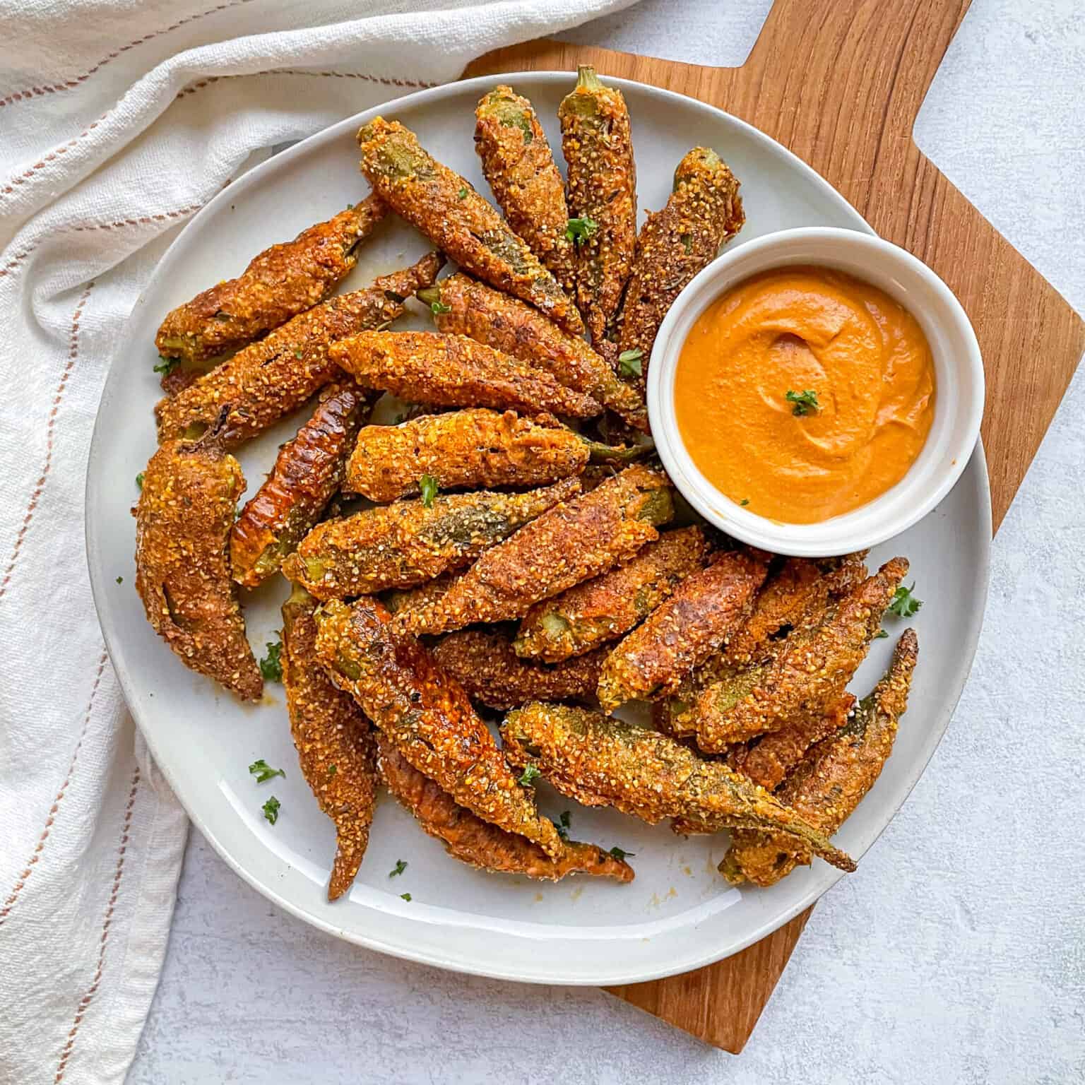 Crispy Air Fryer Okra Good Food Baddie