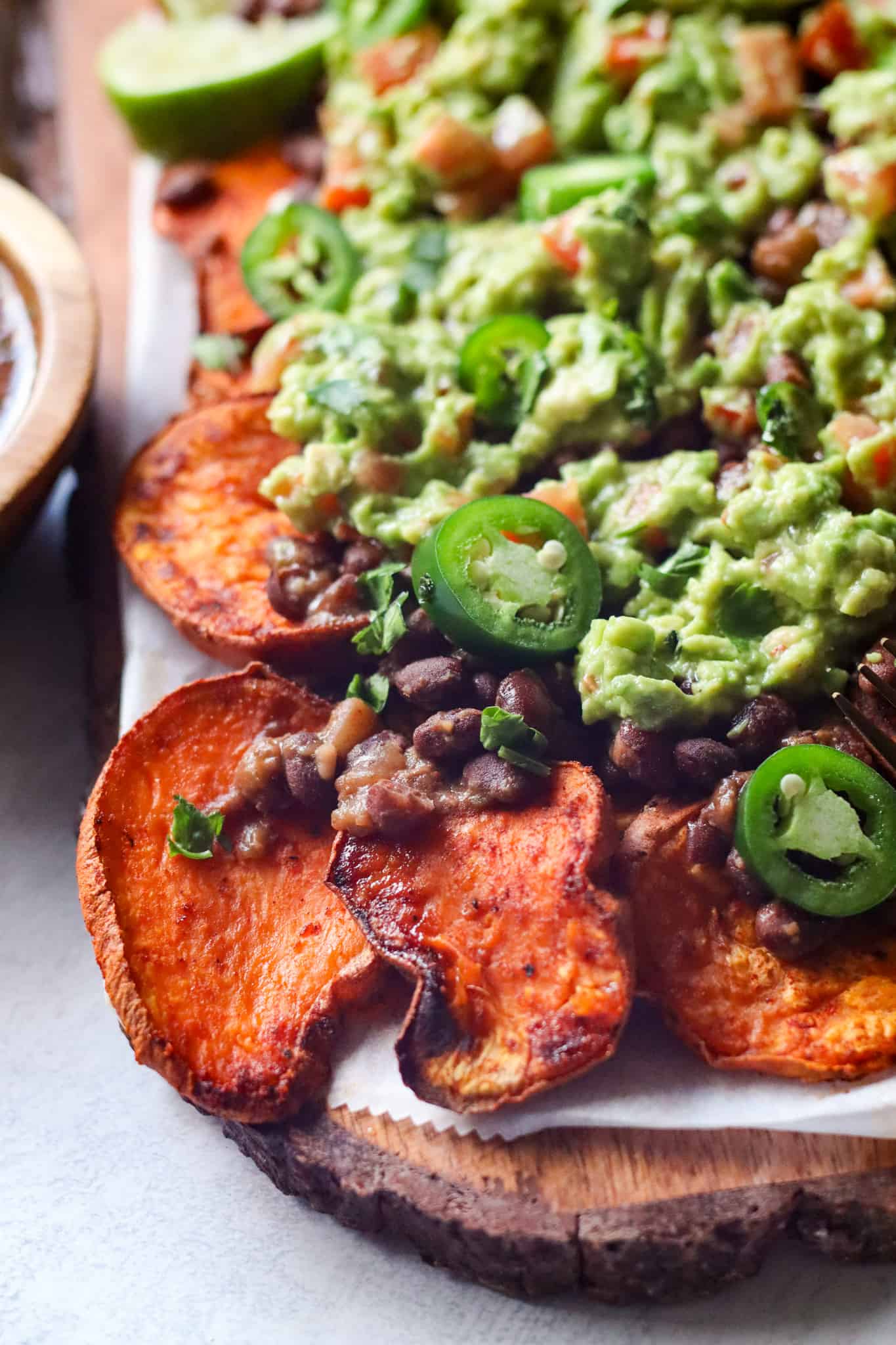 Loaded Sweet Potato Nachos | Vegan + Gluten-Free - Good Food Baddie