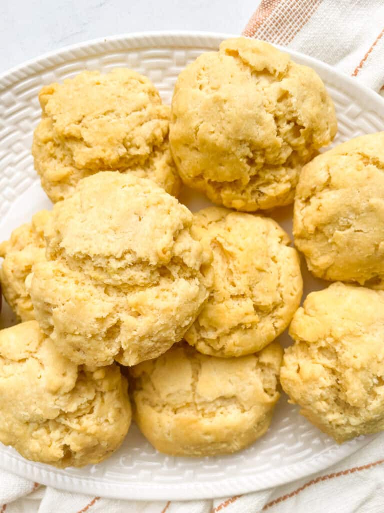 plate of gluten free biscuits
