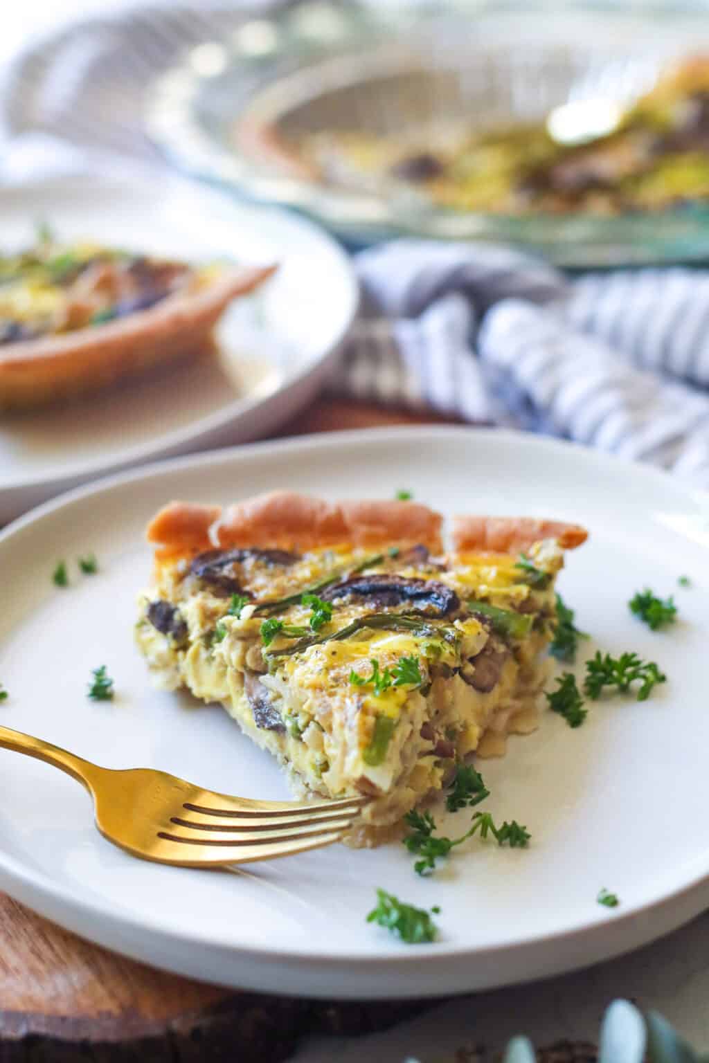 JUST Egg Quiche with Asparagus - Good Food Baddie