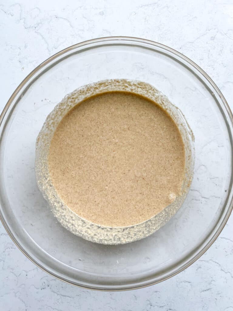 vegan buckwheat pancake batter