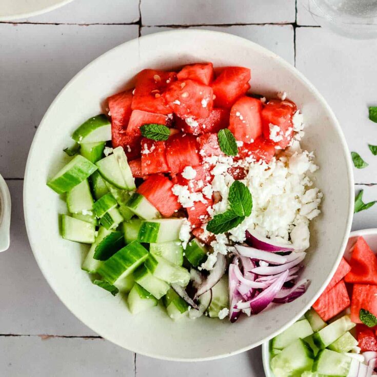 Image for Watermelon Salad with Red Onion and Feta