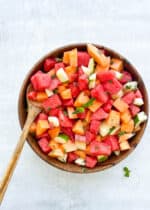 Melon Salad With Honey Lime Dressing - Good Food Baddie