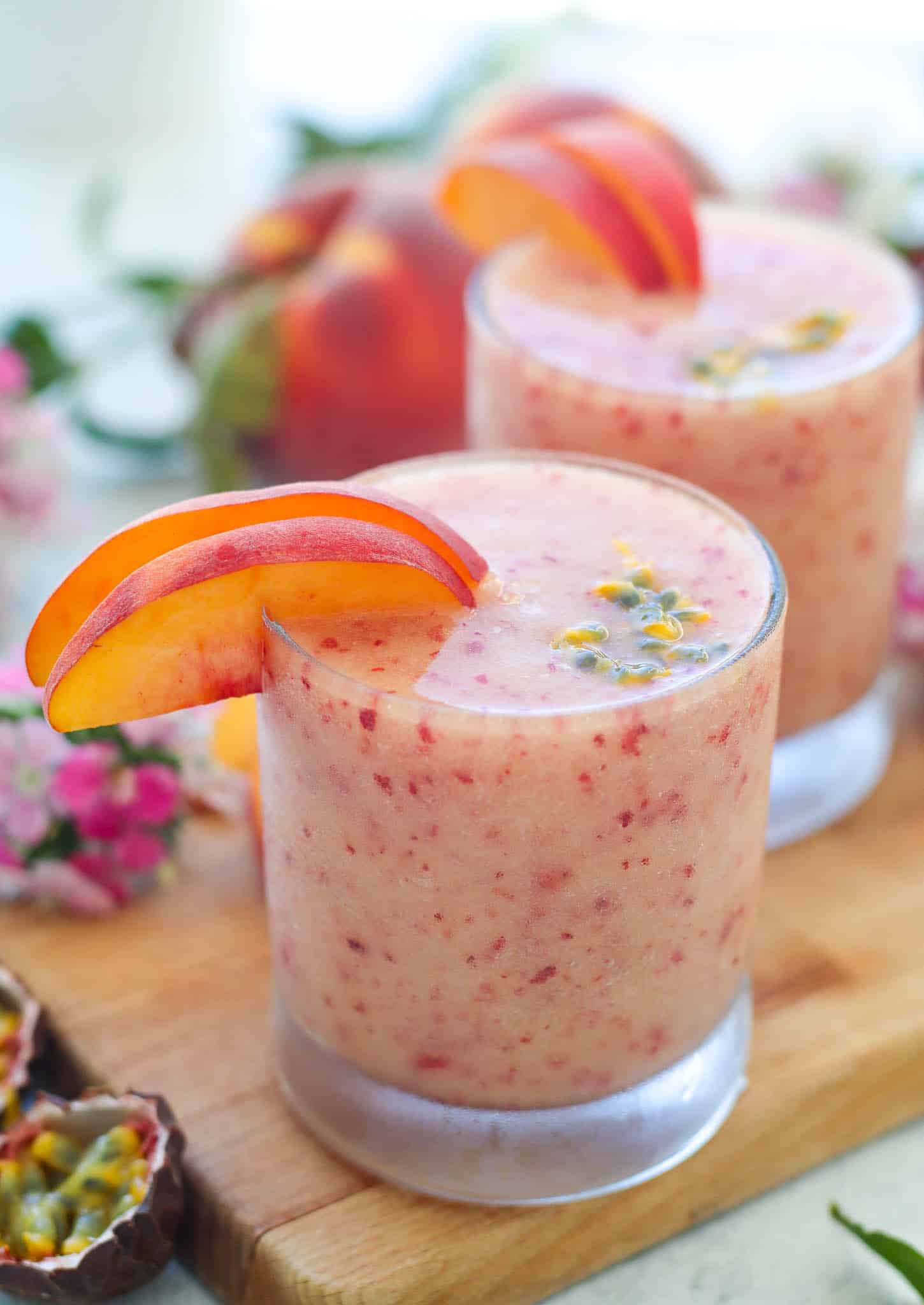 Peach Wine Slushies Recipe - Good Food Baddie