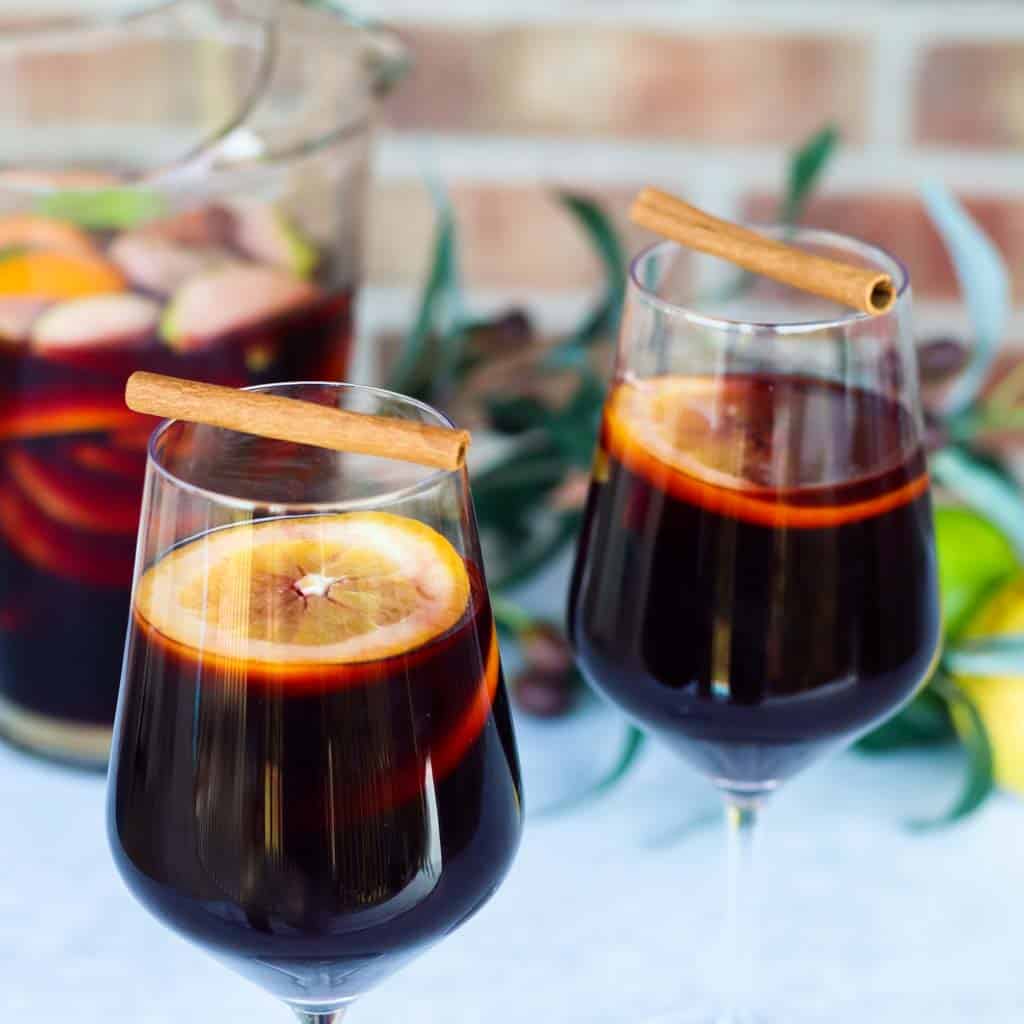 Easy Fall Sangria With Apple Cider