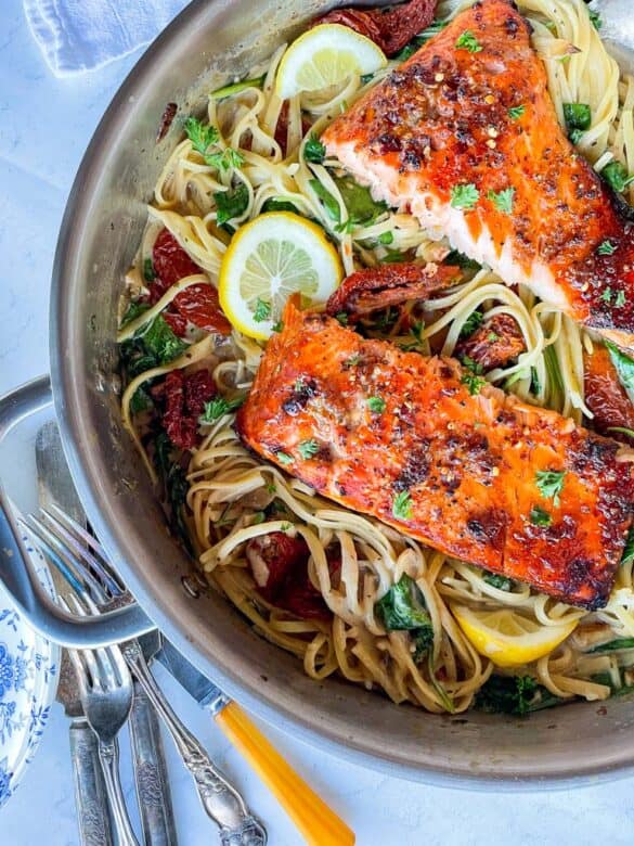 Creamy Salmon Pasta Recipe Good Food Baddie