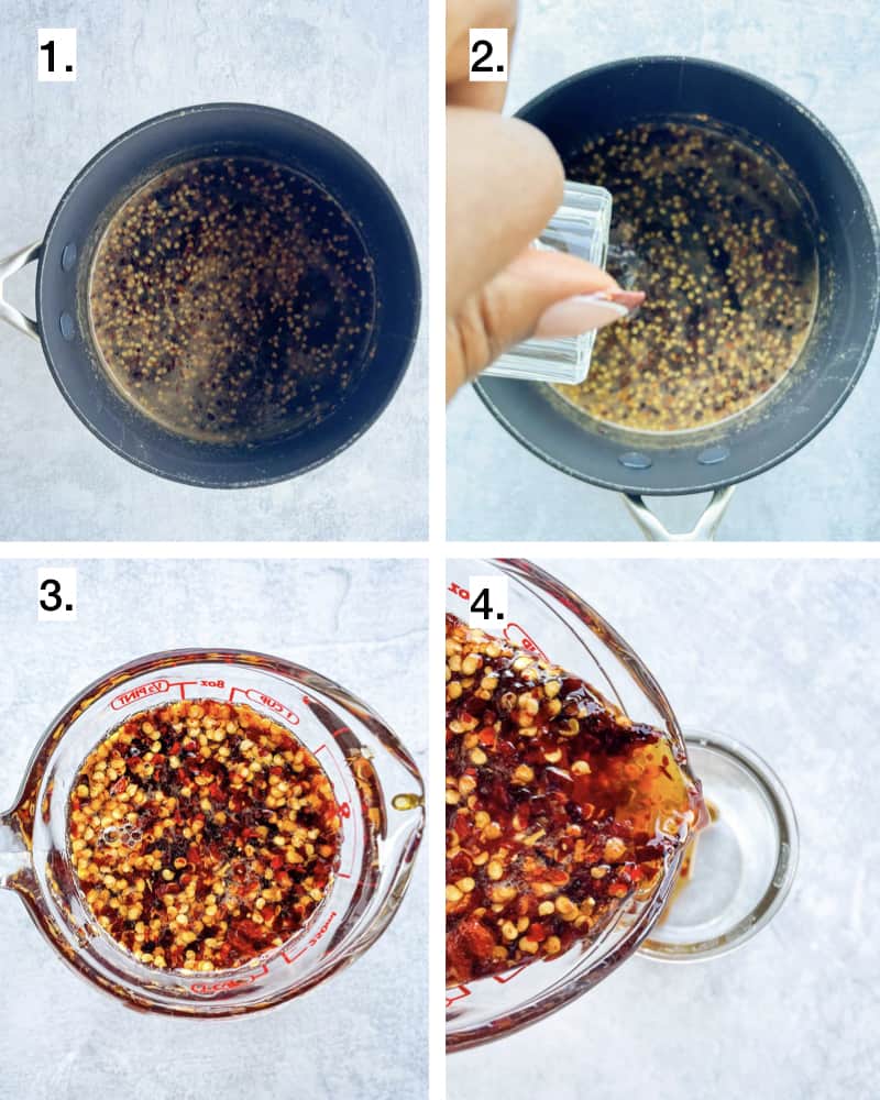 images to show how to make hot honey sauce